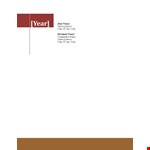 Letterhead Template example document template