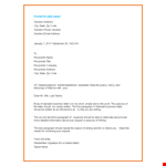 Professional Email Example example document template