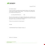 Important Notice: Price Increase for Our Products - Effective October example document template 