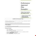 Performance Review Examples for Employee Performance, Elements, and Supervisors example document template