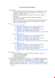 Research Proposal Template Expertly Crafted For Thesis With Topic
