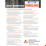 Event Marketing Timeline - Effective Strategies for Marketing Your Event | Media, Social, and More example document template