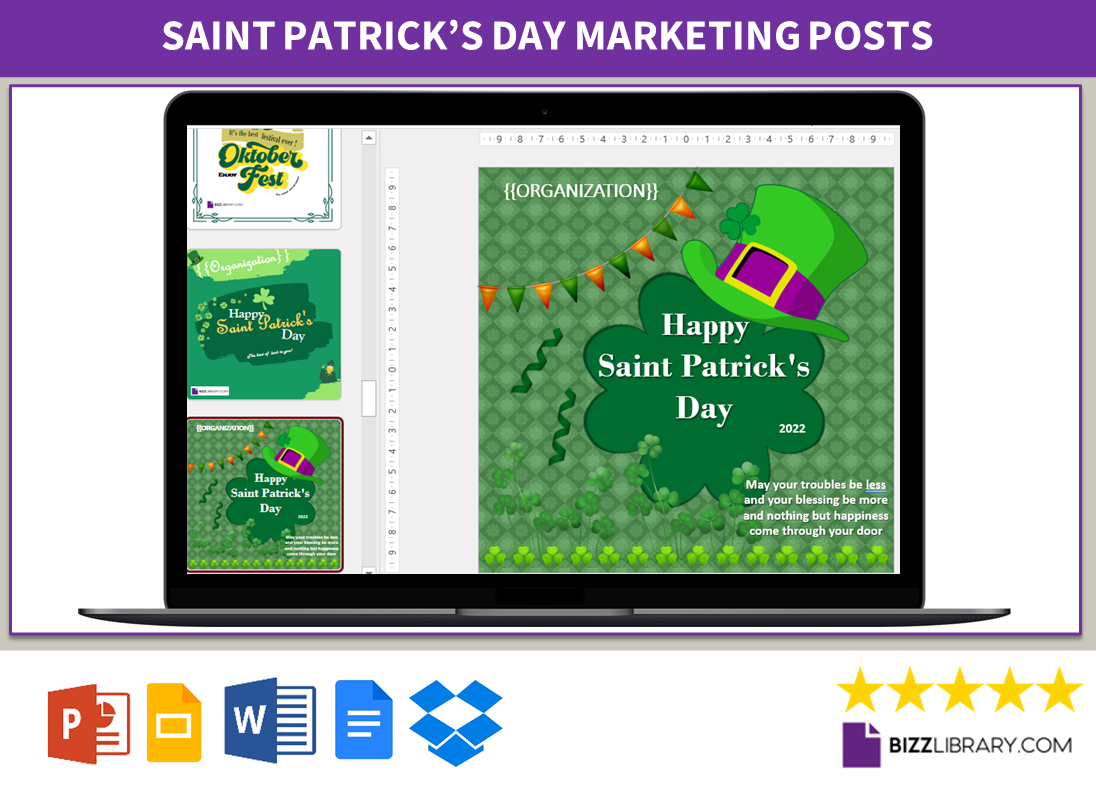 st patrick's day poster sample