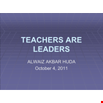 Teacher Day Powerpoint example document template