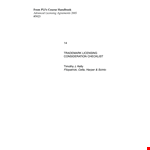 Tm Licensing example document template