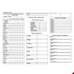 Weekly Student Progress Report Elementary Template example document template