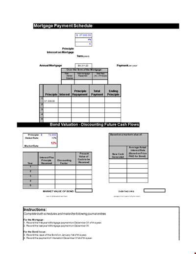 Free Mortgage Payment Schedule Calculator | Plan Your Payments and Estimate Interest