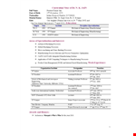 Mechanical Engineer Curriculum Vitae example document template