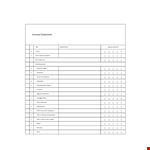 Free Income Statement Template | Track Expenses, Interest & Operating Income example document template