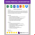 Principal Job Description example document template