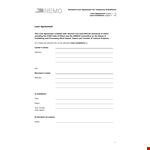 Loan Agreement Template - Create a Binding Agreement for Borrower and Lender example document template