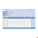 Free Timesheet Template for Companies | Start Tracking Time example document template