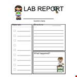 Download Our Free Lab Report Template | Expertly Organize Your Materials example document template