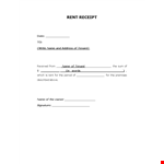 Download Rent Receipt Template example document template