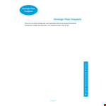 Strategic Planning Template example document template