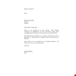 Hr Applicant Rejection example document template