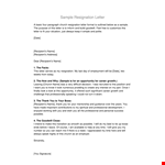 Church Resignation Letter In Pdf example document template