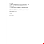 Email Summer Job example document template