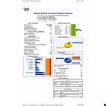 Monthly Executive Summary - Score, Total, Status, Tickets, Machines example document template