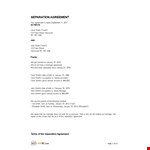 Separation Agreement Template for Carol | Protect Children & Assets example document template 