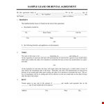 Free Private Lease Agreement Template example document template