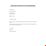 Personal apology letter sample example document template