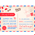 Create Stunning Postcard Designs with Our Professional Postcard Template example document template