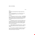 Standard Appointment Letter for Non-Executive | Company Appointment of Executive example document template 