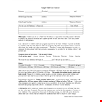 Child Daycare Contract - Secure and Professional Childcare Agreements example document template