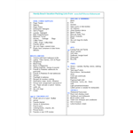 Packing List For Beach Vacation Template example document template