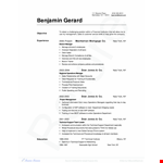 Sales Resume for Investment Banking | Branch & Management | Technical Skills example document template