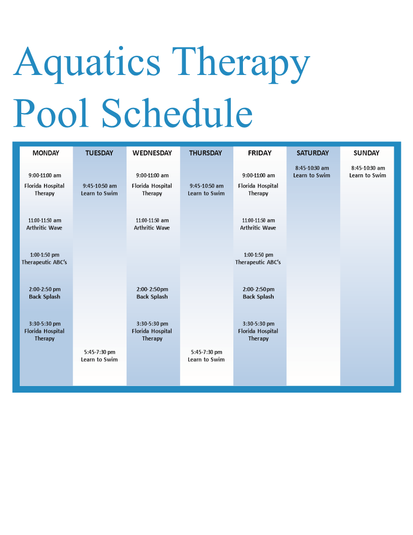 Free Therapy Schedule free-therapy-schedule