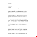 Get Your Paper Done Right with our MLA Format Template | Easy Citation Assistance Included example document template