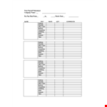 Payroll Template for Salary, Bonus, and Hourly Pay - Download Now example document template