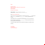 Effective Collection Letter Template for Prompt Payment example document template