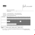 Medication Schedule Template for Easy Tablet Organization example document template