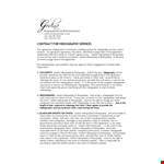 Freelance Videographer Contract Template example document template