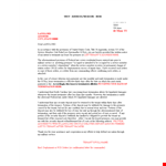 Formal Lease Termination Letter - Service, Deposit, Orders, Tenant example document template