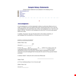Notarized Letter Template - Create a Notary-Authorized Document | State Law Compliant example document template