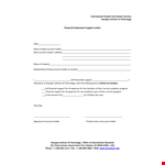 Get Official Letter of Support for Students in Georgia - Account Holder Support example document template