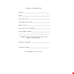 Loan Agreement Template example document template