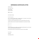 experience-certificate-letter