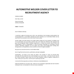 Automotive Welder application letter example document template