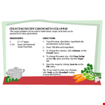 Customize Your Cookbook with Columns & Paper Options - Click Here for Recipe Template example document template