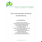 Construction Employee Recommendation Letter example document template 