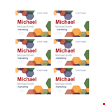 Customize Your Event with Our Marketing Name Tag Template | Smith example document template 