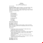 Inside Sales Manager Resume example document template