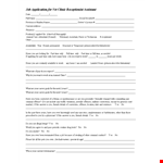 Employment Application Template for Position in Animal Clinic - Phone, Hours & More example document template