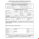 Referral Form Template for Easy Referrals - Boost Your Effort with Phone and Prenatal Options example document template