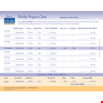 Weekly Weight Loss Charts example document template